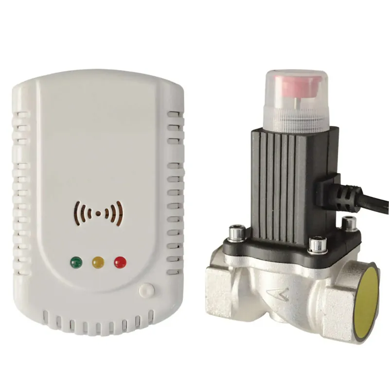 Detector de gaz metan + electrovalva PNI-GD-01, alarma 70 dB, alimentare retea 230 V, 3/4 " buc