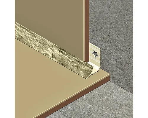 Colțar faianță, colț interior, din PVC 9 mm 2,7 m crem marmorat INT107.70 buc