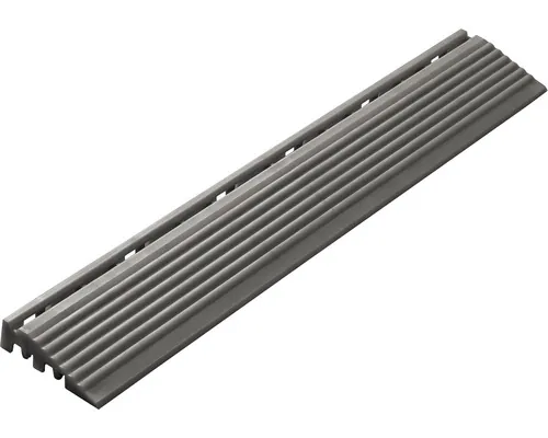Element lateral pentru dală click 1,8x6,2 cm 4 buc. alb aluminiu pac