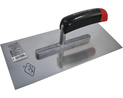 Gletieră oțel inoxidabil Maurerlob 280x130x0,7 mm, mâner din lemn buc