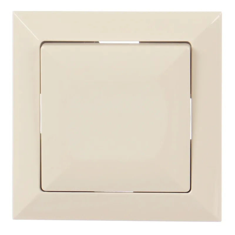 Intrerupator cu revenire Abex Perla WP-6P, incastrat, rama inclusa, bej buc