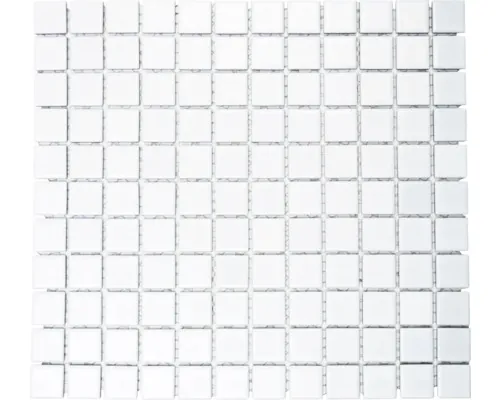 Mozaic piscină ceramic B-140 alb mat 30,2x33 cm buc