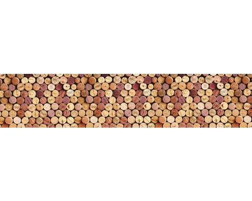 Panou bucătărie mySpotti Splash Cork Wall folie PVC rigidă 280x60 cm buc