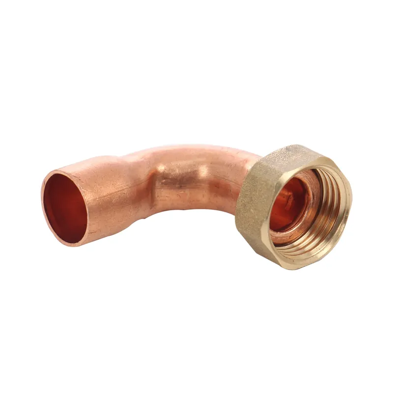 Racord semiolandez cu cot interior-interior, cupru, 15 mm x 1/2" buc