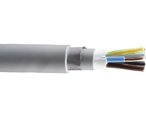 Cablu CYAbY-F 5x2,5 mm² gri, cu întârziere mărită la propagarea flăcărilor m