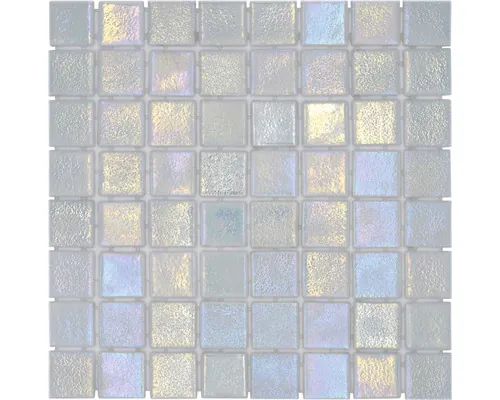 Mozaic piscină sticlă VP55384PUR alb 31,6x31,6 cm buc