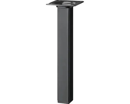Picior mobilă pătrat Tarrox 25x25x300 mm, negru buc
