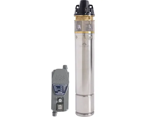 Pompă submersibilă apă curată inox 1400 W 3200 l/h H 110 m buc