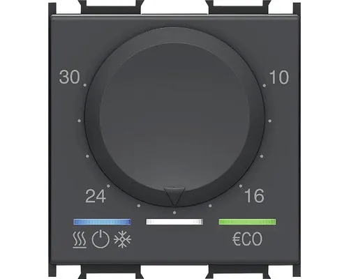 Termostat electronic de ambient TEM 6A, negru buc