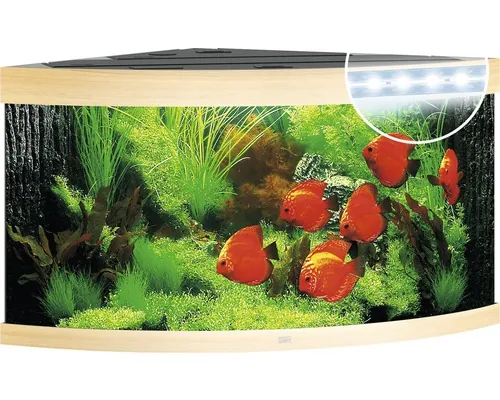 Acvariu Juwel Led Trigon 350 iluminare cu LED, filtru, incălzitor, fără dulap inferior, lemn buc