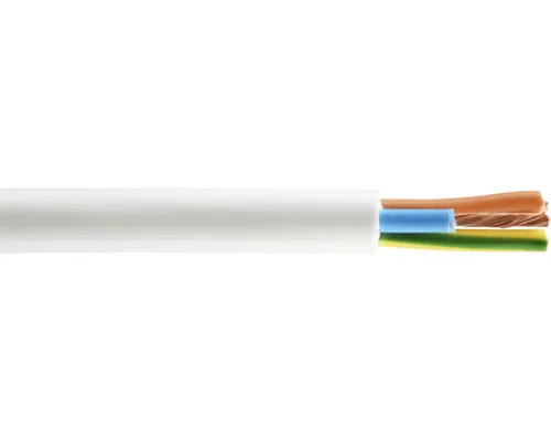 Cablu MYYM 3x10mm² alb, manta din PVC tip PVC/C conform SR CEI 227-1+A1 m
