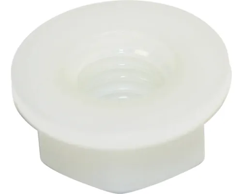 Piulițe hexagonale cu flanșă Dresselhaus M5 plastic alb pac