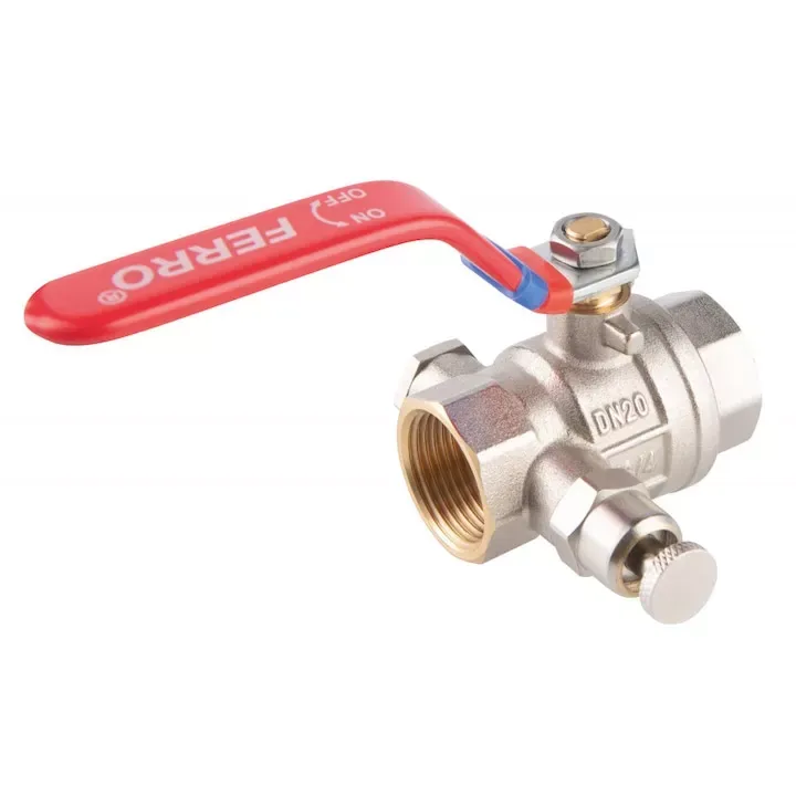 Robinet cu bila filet int-int F-Power 1/2`` cu aerisitor manual si dop KFPO1