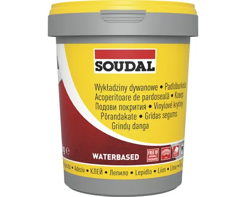Adeziv pentru mochetă, pardoseli PVC și linoleum Soudal 26A 1 kg buc