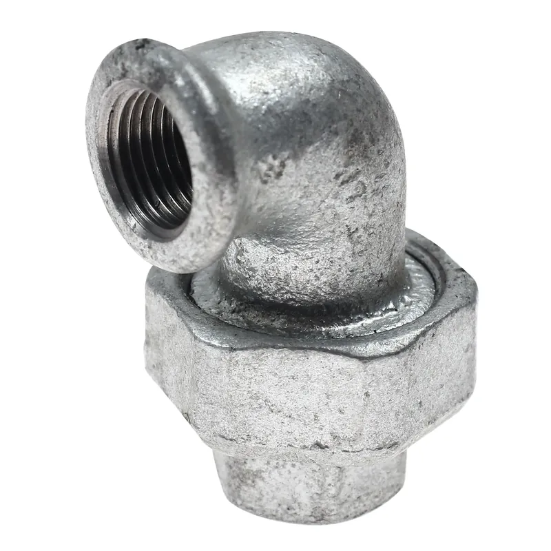 Cot cu racord olandez 95, fonta zincata, FI - FI, 3/4" buc