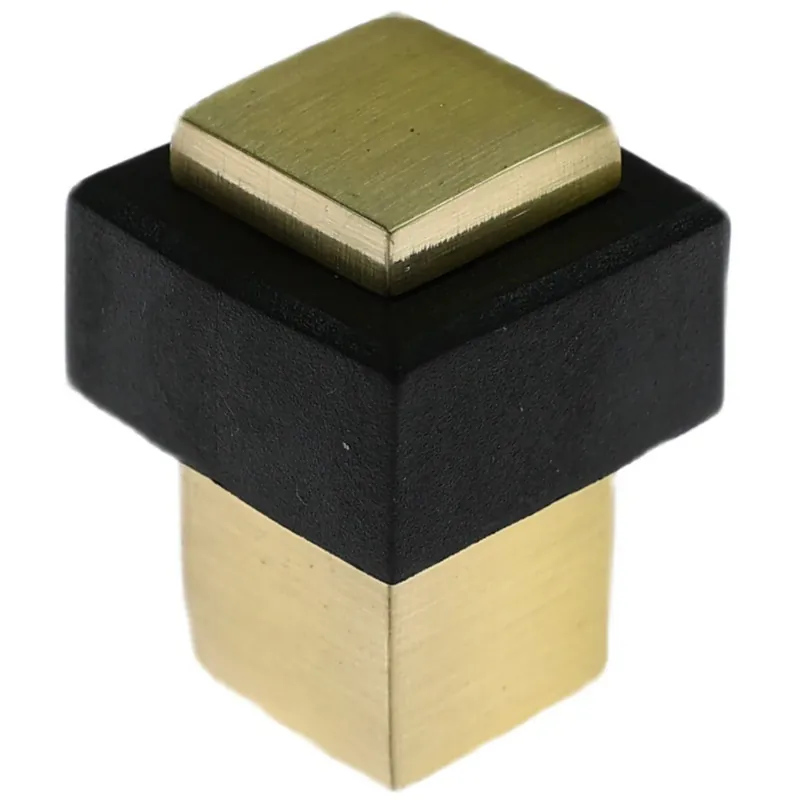 Opritor usa pentru pardoseala, Stop07, zamac, auriu polisat, 35 x 25 mm buc