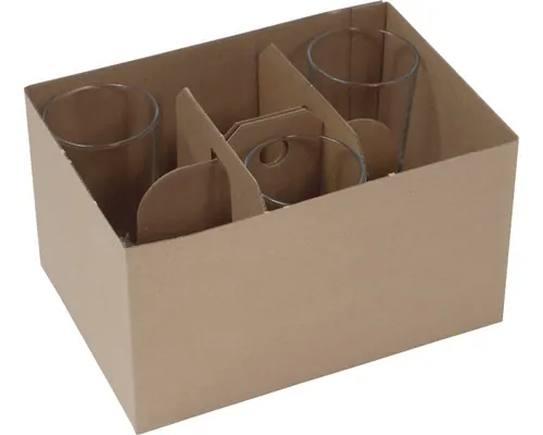 Set pereți de carton Packpoint pentru transport pahare & sticle în cutiile de mutare, 14 piese buc