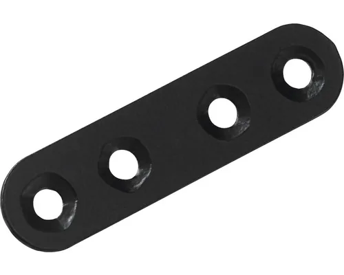 Conector plat tip plăcuță Hettich 15x60 mm, oțel negru, pachet 50 bucăți pac