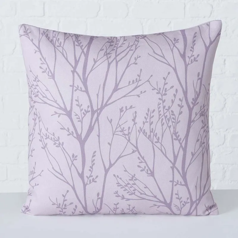 Perna decorativa Forest, 45x45 cm, cu fermoar, lila deschis