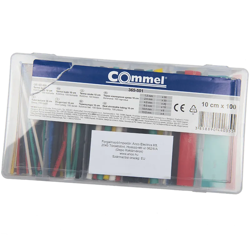 Tub termocontractabil multicolor Anco, 10 cm, 100 bucati 100buc