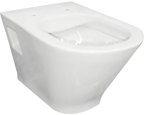 Vas WC suspendat Roca The Gap Round, rimless, evacuare orizontală, alb buc
