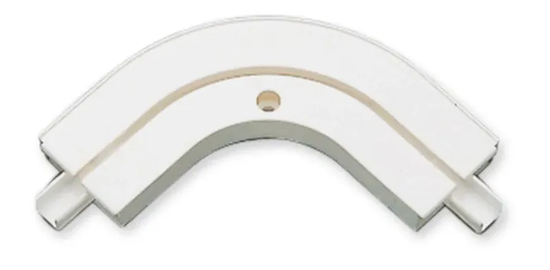Cot exterior GE1, 5190, pentru prelungire sina cu 1 canal, PVC, alb, 13 cm punga