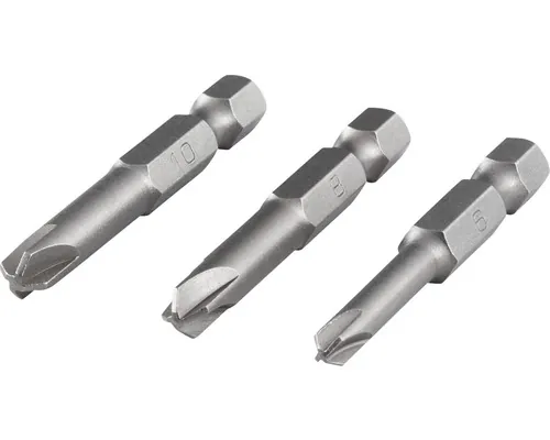 Set biți cruce torq-set Wolfcraft Solid 1/4" 6/8/10 50mm, 3 piese buc