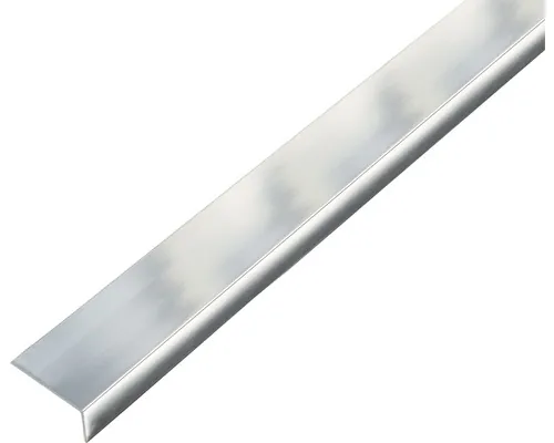 Cornier aluminiu Alberts 25x15x1,5 mm, lungime 1m, autoadeziv, nuanță oțel cromat buc