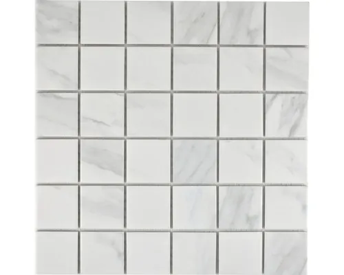Mozaic piscină ceramic CIM Q48 CR alb 30,6x30,6 cm buc