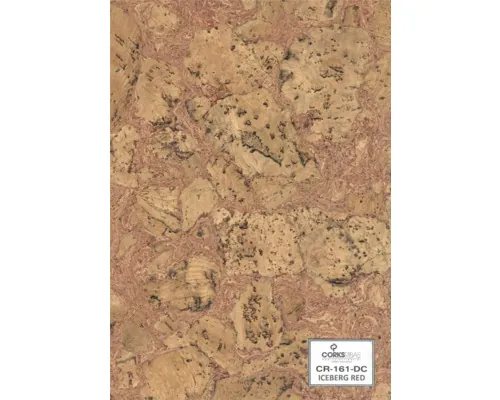 Plută decorativă pentru perete Iceberg roșu 600x300x3 mm, 5 buc./pachet pac