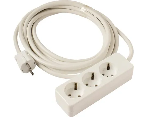 Prelungitor electric Strohm 3 prize 5m 3500W alb, cablu 3x2,5 mm² buc