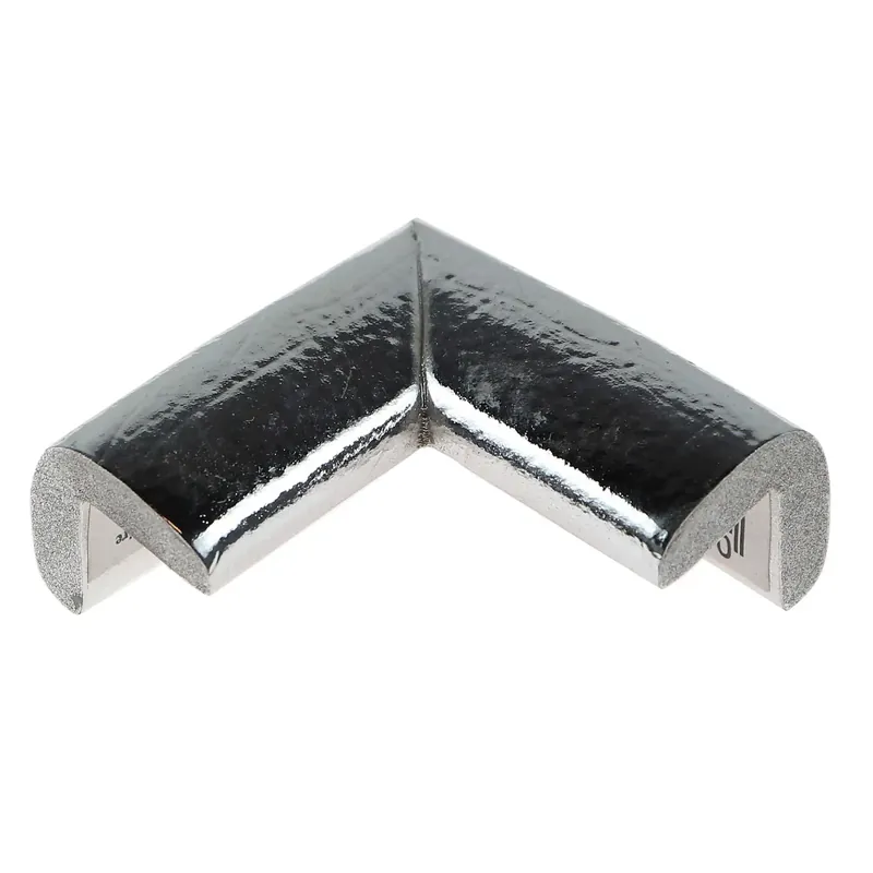 Protectie colt din spuma de cauciuc AC-106, subtire, argintiu metalizat, grosime 6 mm buc