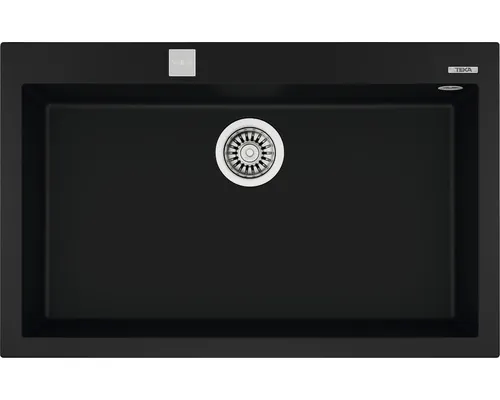 Chiuvetă bucătărie tegranit 1 cuvă Teka ForSquare 72.40 50x79 cm fără picurător negru buc