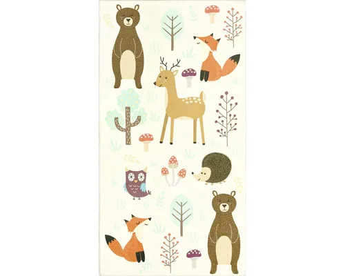 Covor copii Solevito Nela animale în pădure 80x150 cm buc