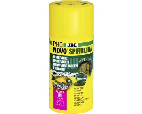 Hrană pești acvariu JBL ProNovo Spirulina Flakes M 100 ml buc