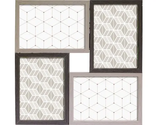 Ramă foto multiplă The Wall Malte, colaj 4 poze, 29,5x29,5 cm buc