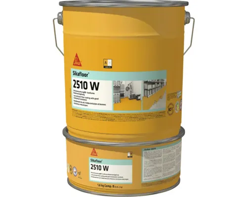 Vopsea cu rășină epoxidică pentru pardoseli Sika Sikafloor 2510W gri RAL 7035 5 kg buc