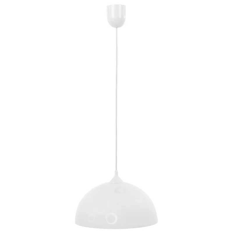 Suspensie 21652, 1 x E27, model cerc, alb, clasic buc