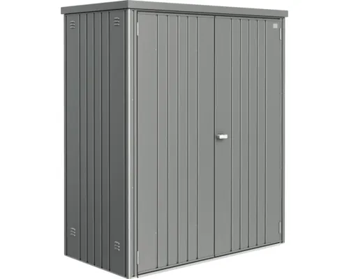 Dulap depozitare grădină pentru unelte Biohort 150 metal 155x83 cm gri-cuarț metalizat buc