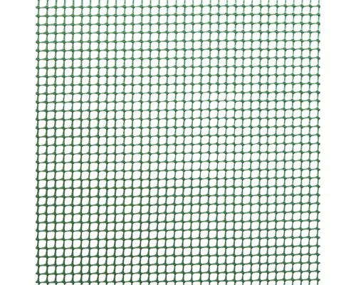 Plasă țesătură plastic pentru garduri, ochiuri pătrate 0,5 cm, marfă la metru 100 cm, verde m