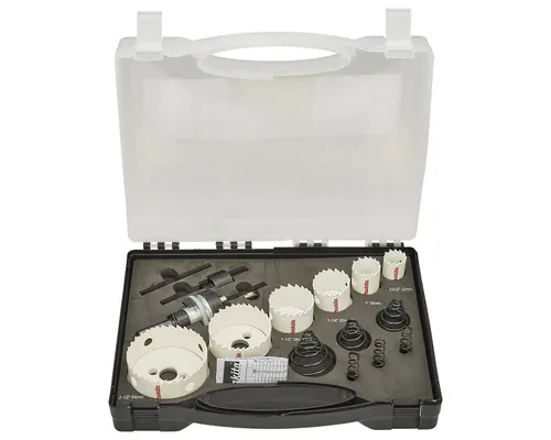 Set carote universale cu burghiu Makita Ø20-64 mm, 15 piese buc