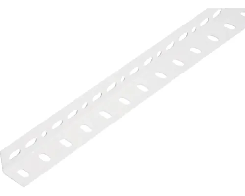 Cornier metalic perforat Alberts Conceptor 25x25x1,2 mm, lungime 2m, alb buc