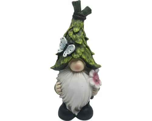 Pitic de grădină cu floare fluture Lafiora 21x40 cm verde buc