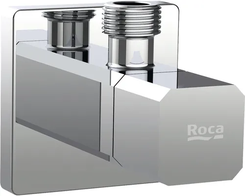 Robinet colțar pătrat Roca 1/2"x1/2" crom buc