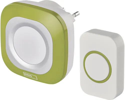 Sonerie fără fir Emos P5733G max. 150m 110dB, alimentare la priză 230V, verde buc