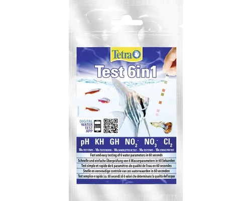 Test apă Tetra 6 în 1, 10 folii buc