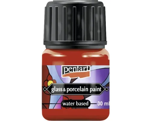 Culoare pentru sticlă și porțelan Pentart roșu 30 ml buc