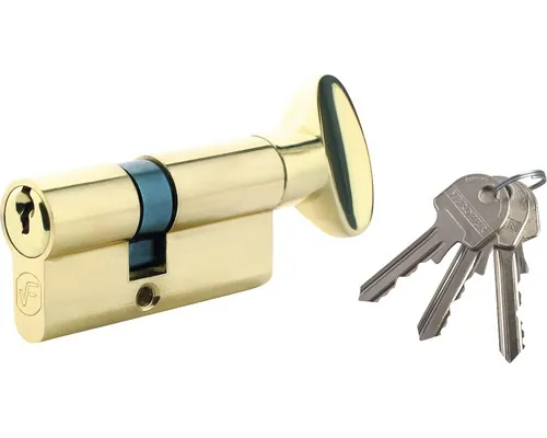 Cilindru de siguranță cu buton Verofer C62C 30/B30 mm, 3 chei buc