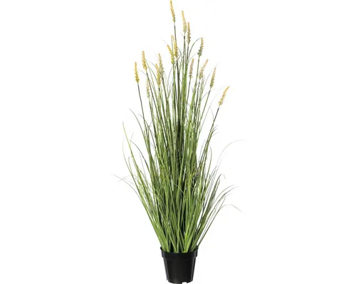 Plantă artificială Iarbă decorativă Pennisetum în ghiveci H 120 cm verde buc