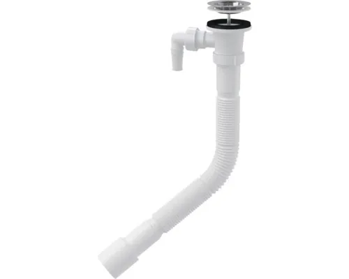 Racord flexibil Alca 6/4"x40/50 mm cu ventil chiuvetă și legătură mașina de spălat buc